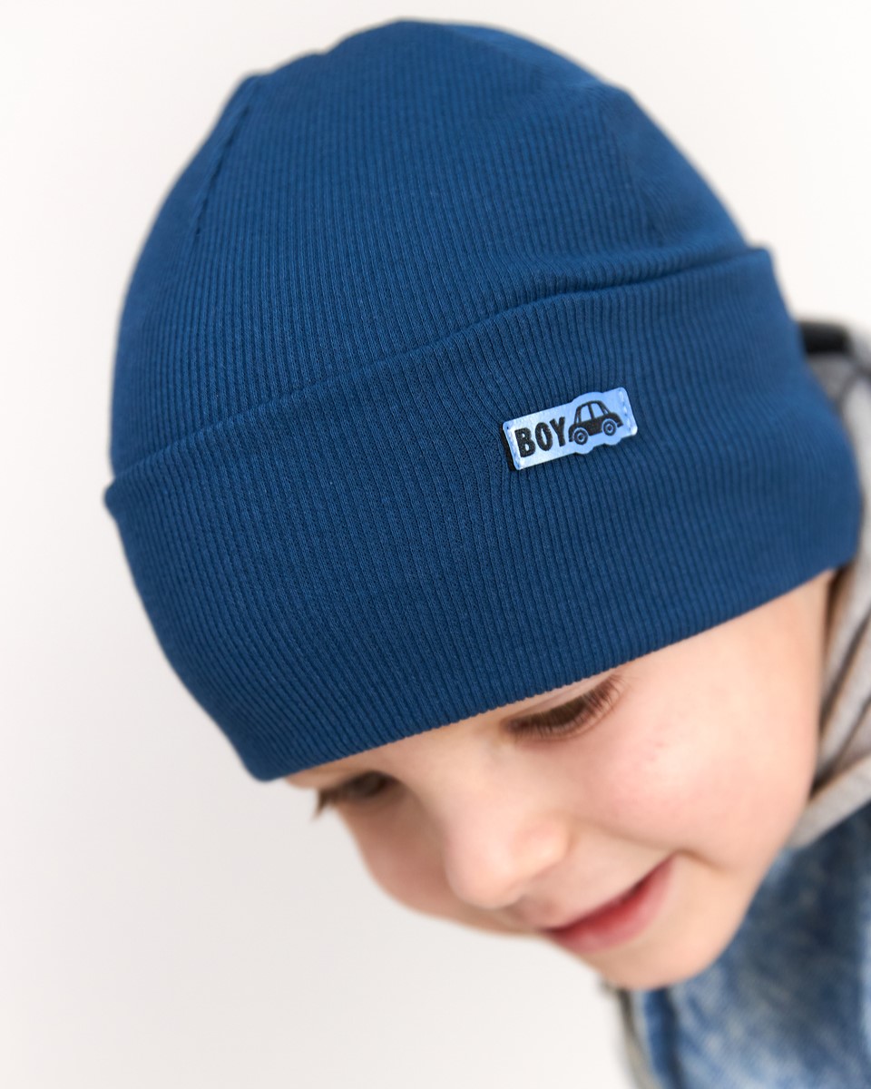 Шапка одношарова для хлопчиків арт. 3690-3