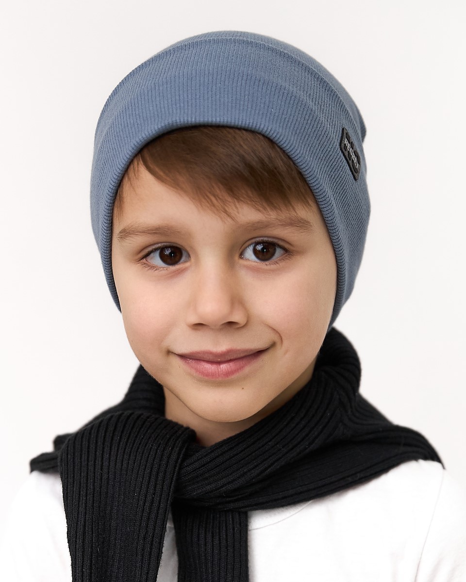Шапка одношарова для хлопчиків арт. 3691-4