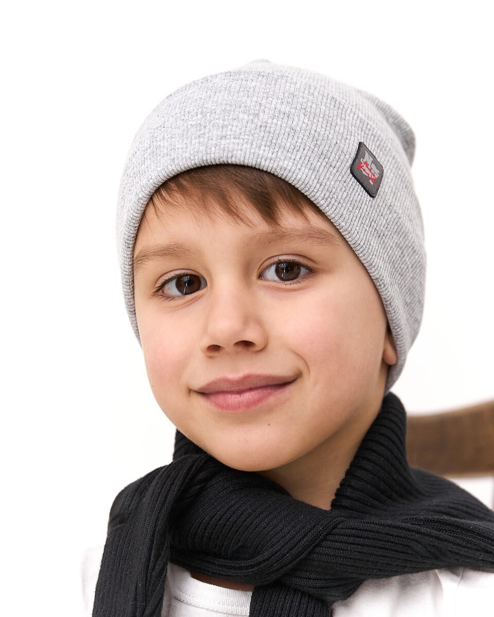 Шапка одношарова для хлопчиків арт. 3692-5