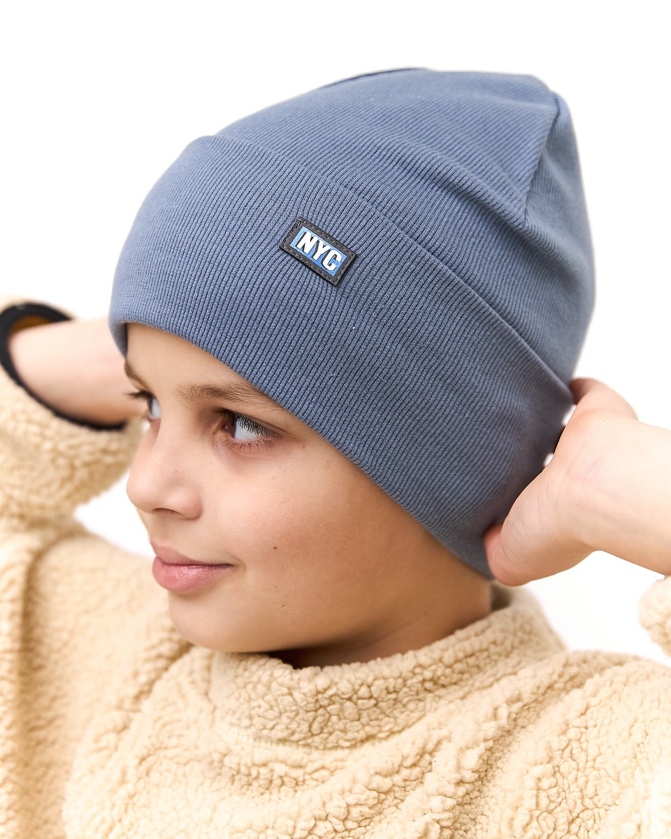 Шапка одношарова для хлопчиків арт. 3696-4