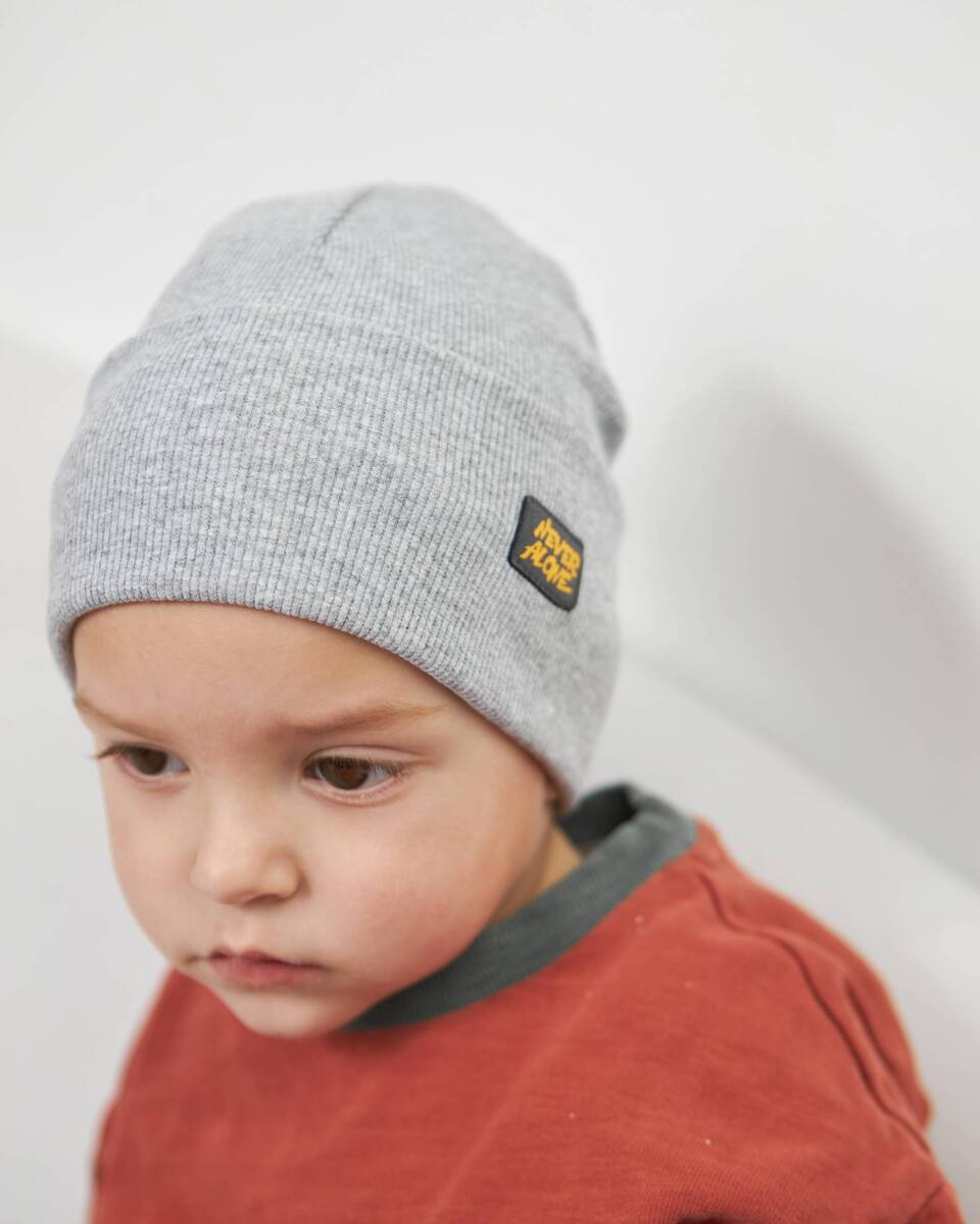 Шапка одношарова з відворотом для хлопчиків арт. 3446-4
