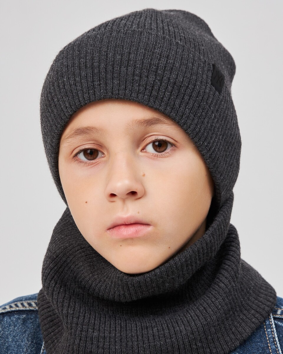 Комплект зимній шапка та хомут для хлопчиків