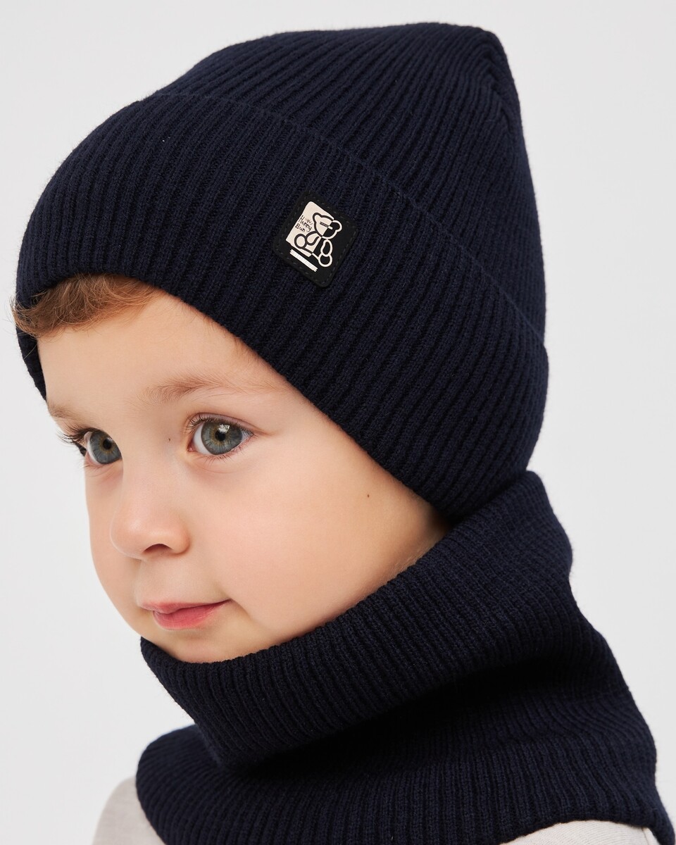 Комплект зимній шапка та хомут для хлопчиків